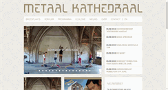 Desktop Screenshot of metaalkathedraal.nl